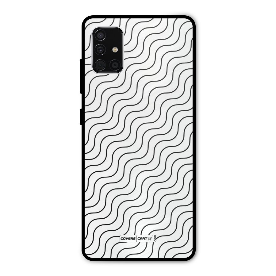 Wavy Pattern Metal Back Case for Galaxy A51