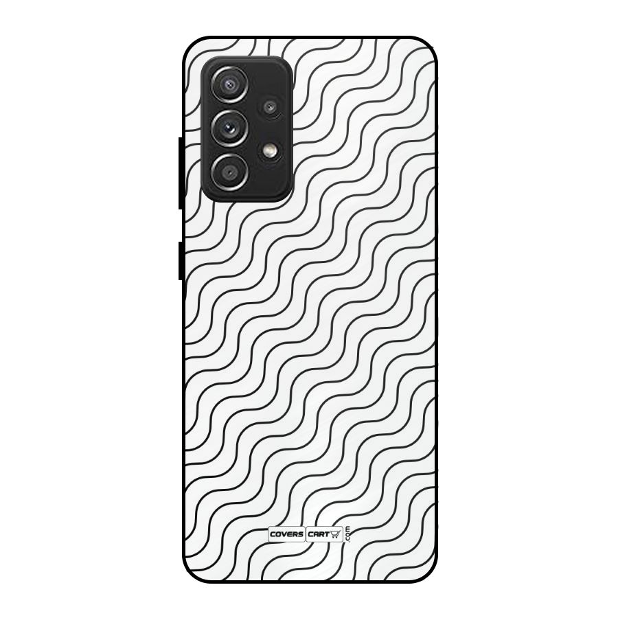 Wavy Pattern Metal Back Case for Galaxy A52s 5G