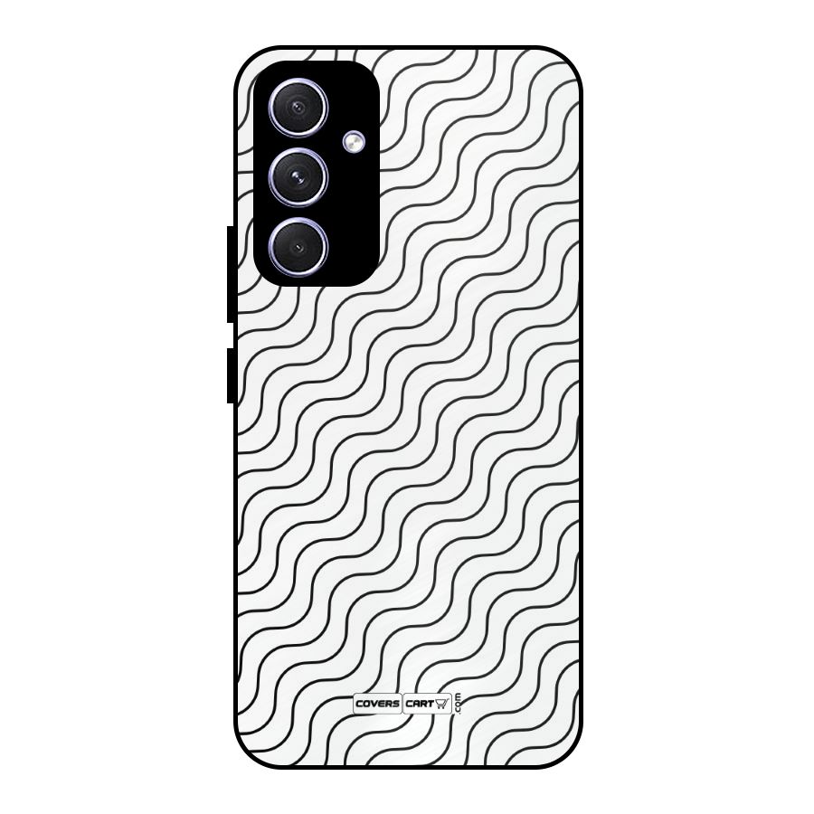 Wavy Pattern Metal Back Case for Galaxy A54
