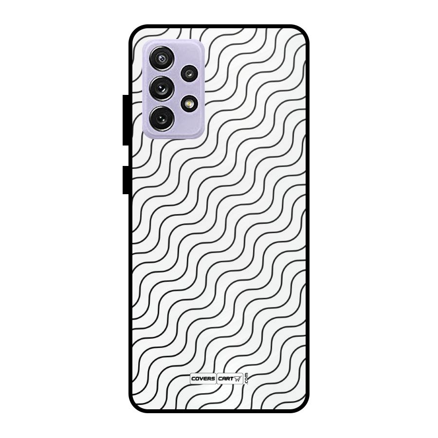 Wavy Pattern Metal Back Case for Galaxy A72