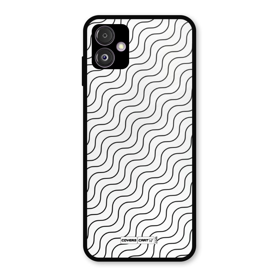 Wavy Pattern Metal Back Case for Galaxy F14