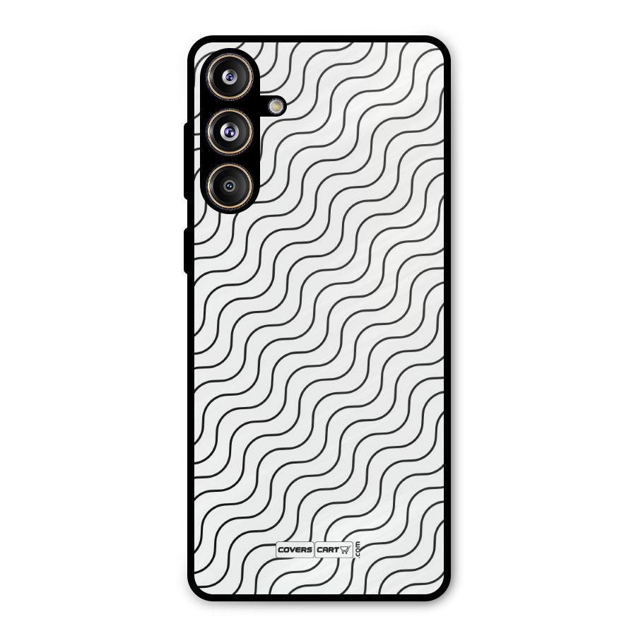 Wavy Pattern Metal Back Case for Galaxy F55