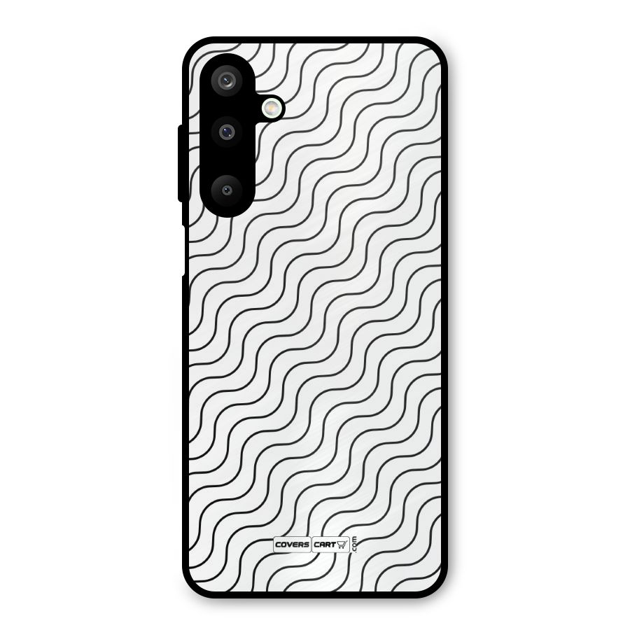 Wavy Pattern Metal Back Case for Galaxy M16