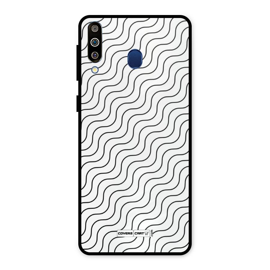 Wavy Pattern Metal Back Case for Galaxy M30