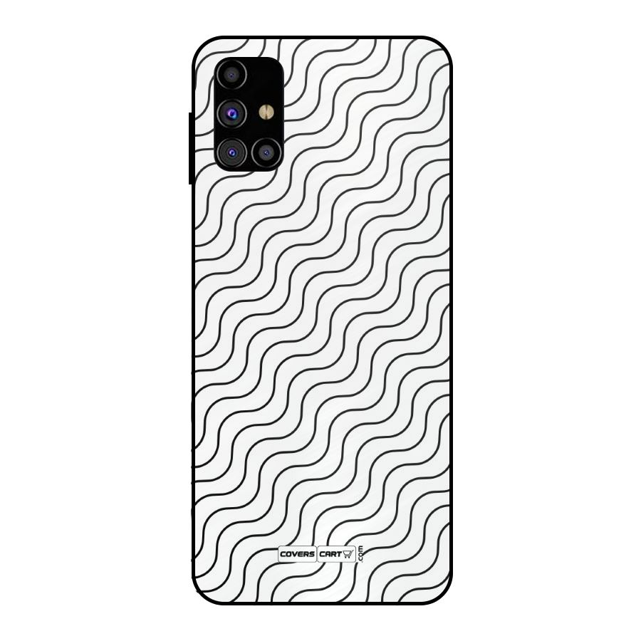 Wavy Pattern Metal Back Case for Galaxy M31s