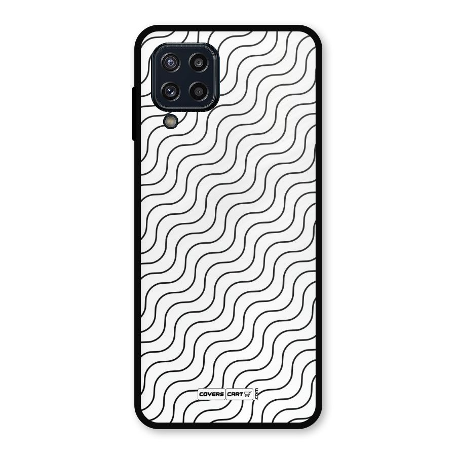 Wavy Pattern Metal Back Case for Galaxy M32