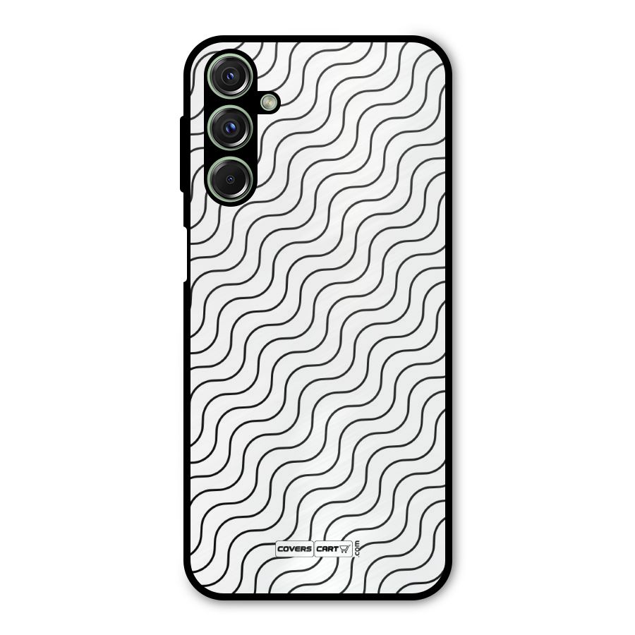 Wavy Pattern Metal Back Case for Galaxy M34