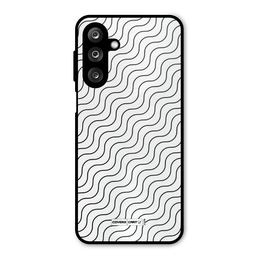 Wavy Pattern Metal Back Case for Galaxy M36
