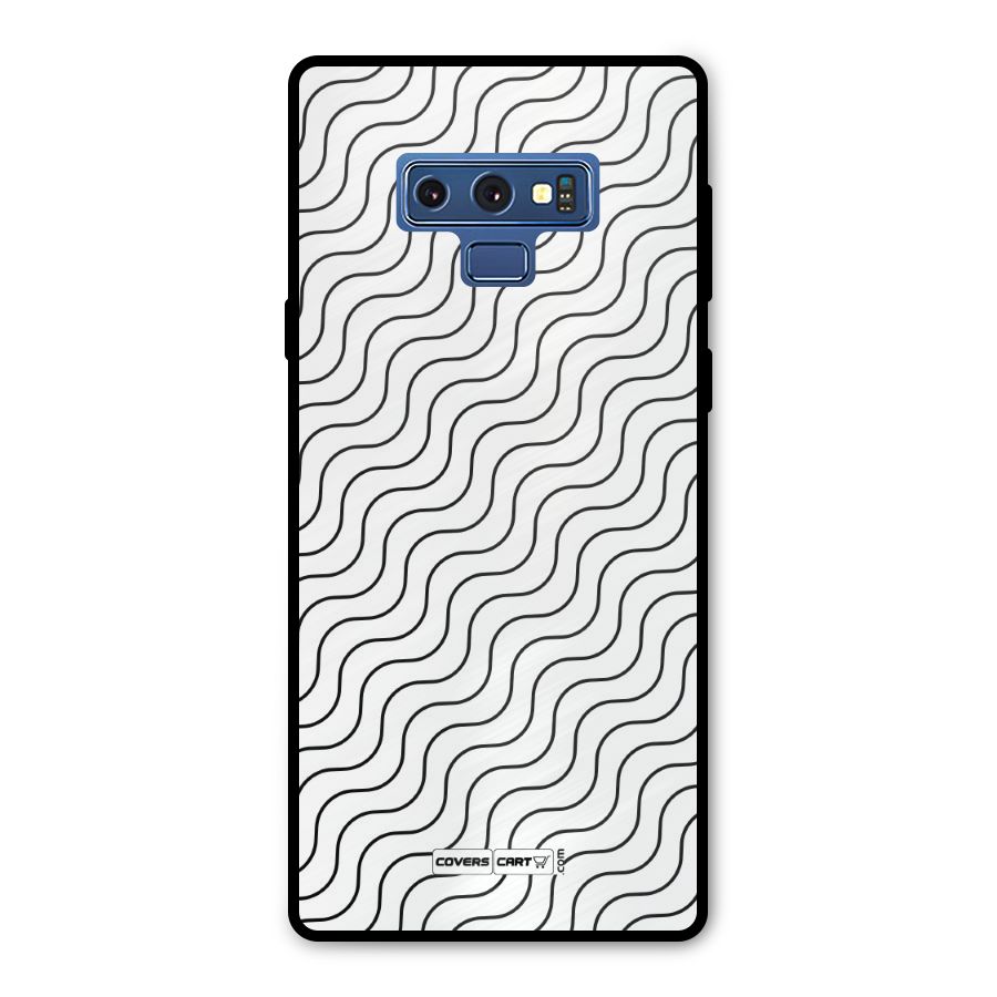 Wavy Pattern Metal Back Case for Galaxy Note 9