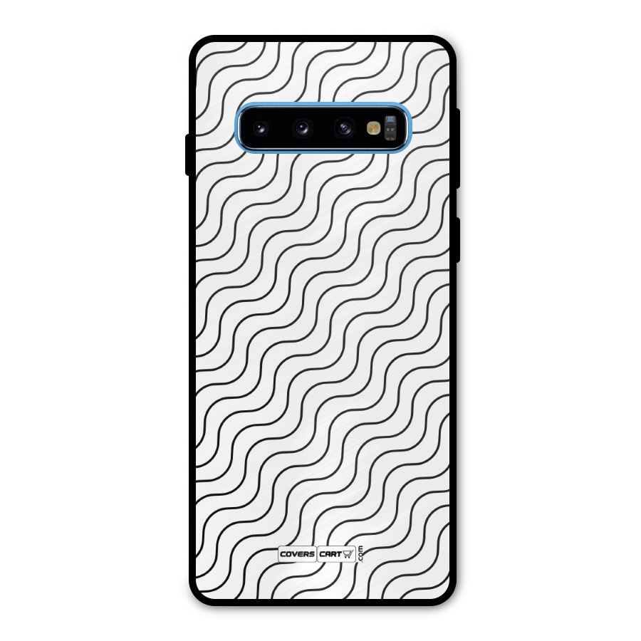 Wavy Pattern Metal Back Case for Galaxy S10