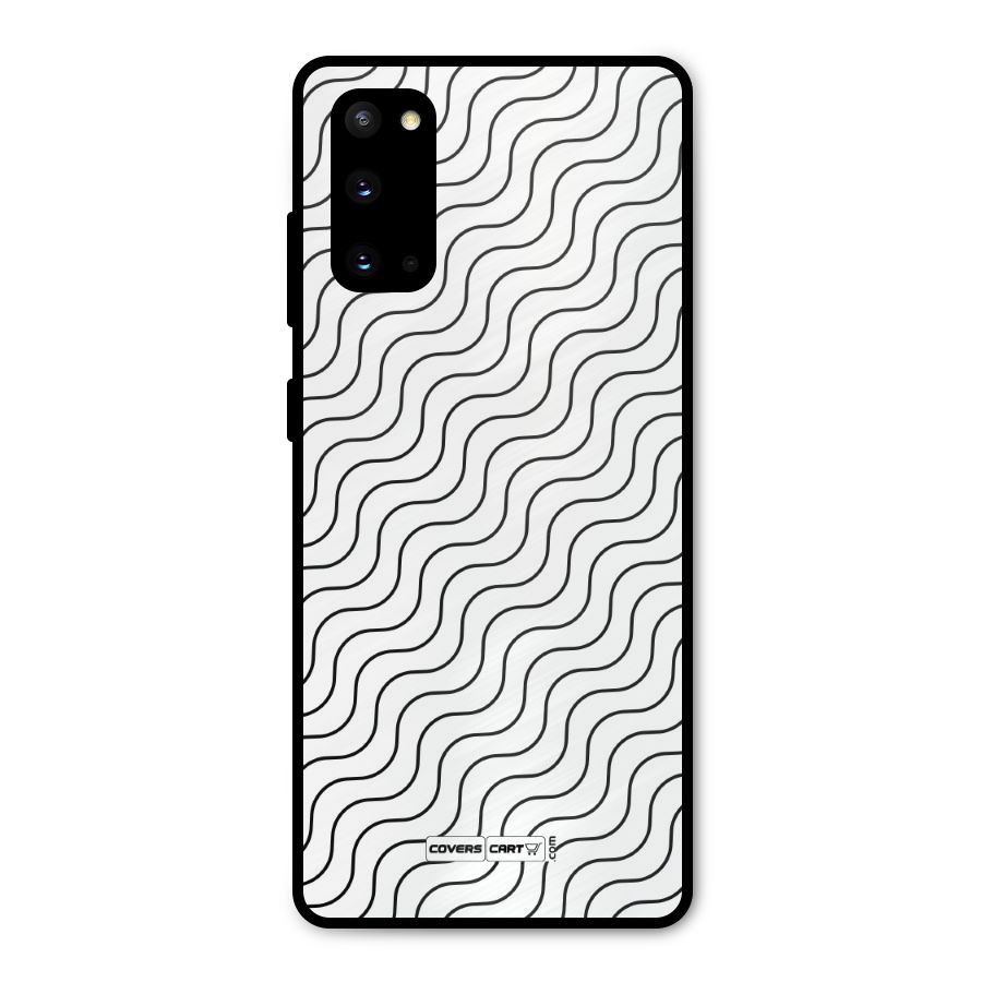 Wavy Pattern Metal Back Case for Galaxy S20