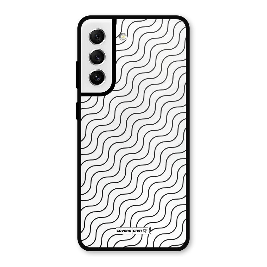 Wavy Pattern Metal Back Case for Galaxy S21 FE 5G