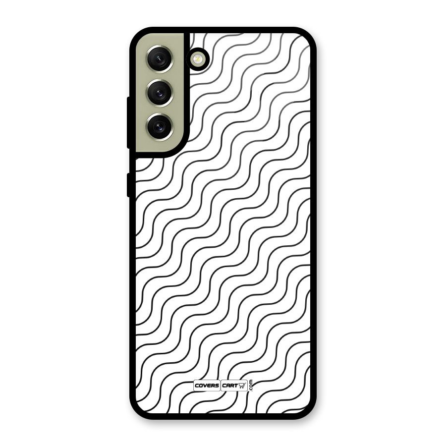 Wavy Pattern Metal Back Case for Galaxy S21 FE 5G (2023)