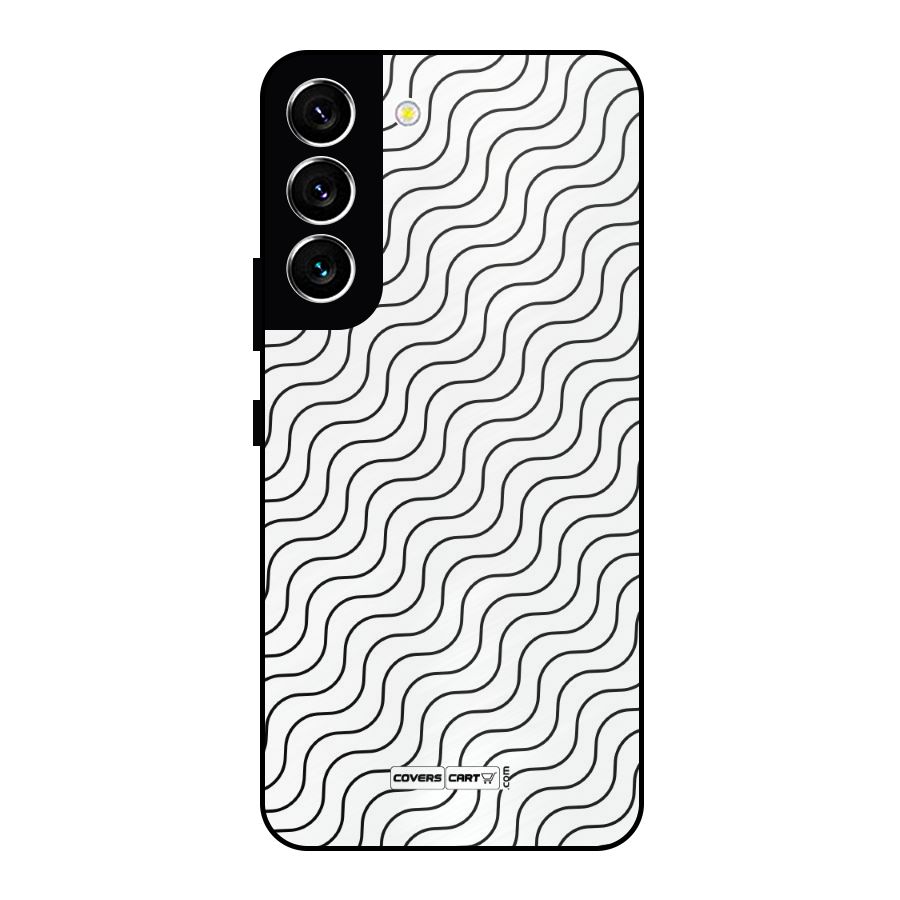 Wavy Pattern Metal Back Case for Galaxy S22 5G
