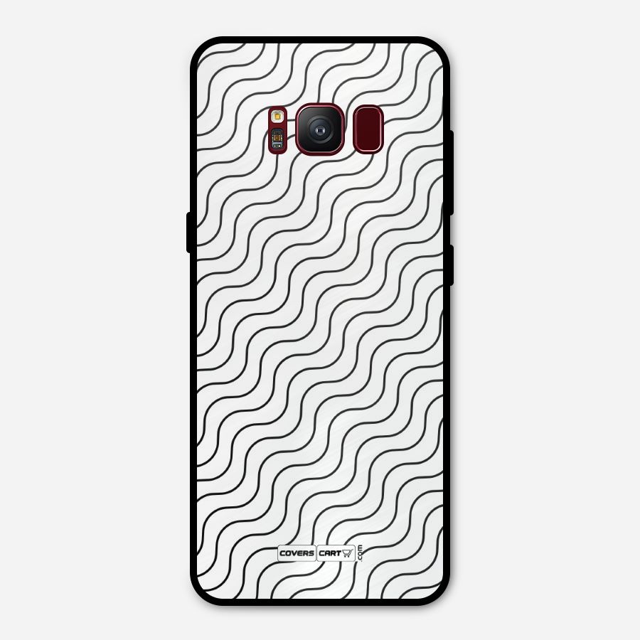Wavy Pattern Metal Back Case for Galaxy S8