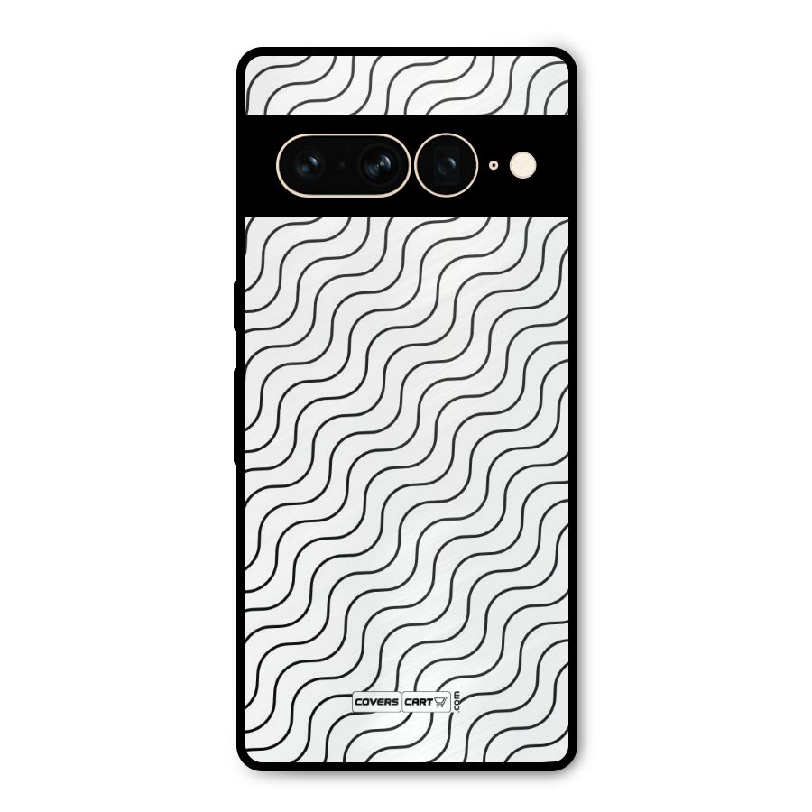 Wavy Pattern Metal Back Case for Google Pixel 7 Pro