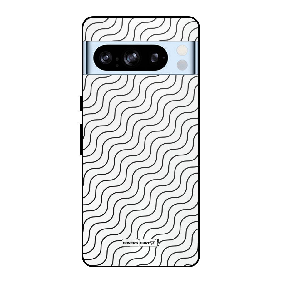 Wavy Pattern Metal Back Case for Google Pixel 8 Pro