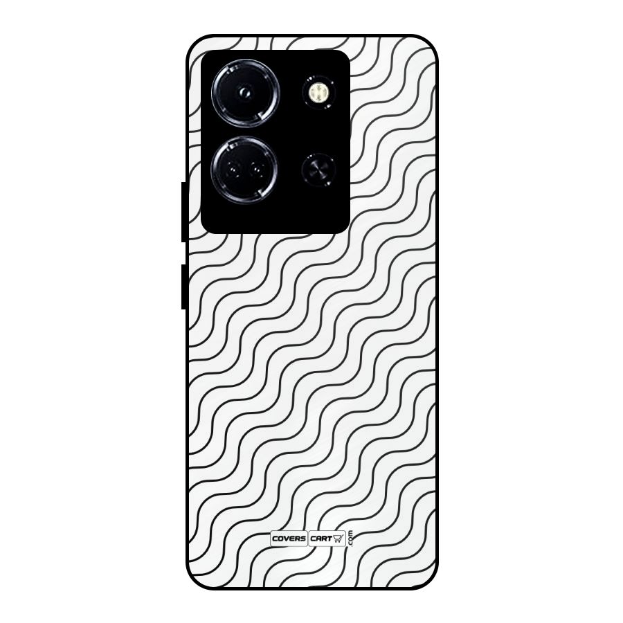 Wavy Pattern Metal Back Case for Infinix Note 30 5G