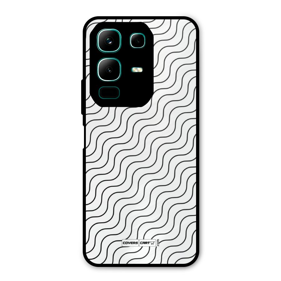 Wavy Pattern Metal Back Case for Infinix Note 50x