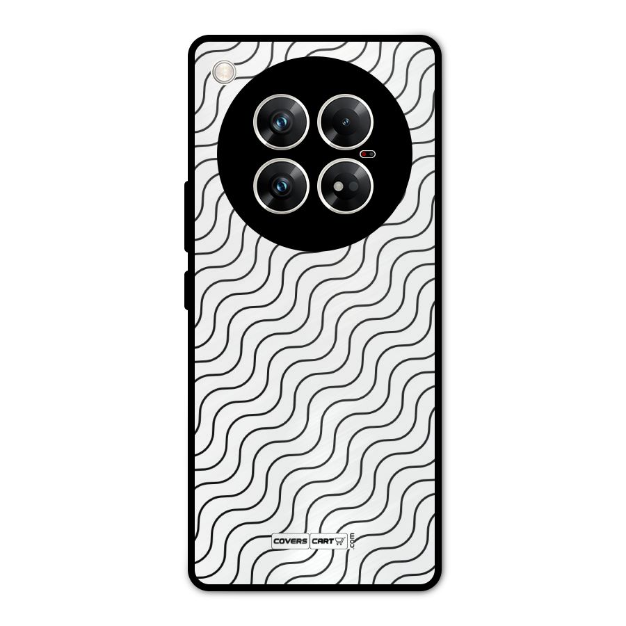 Wavy Pattern Metal Back Case for Infinix Zero 40 5G