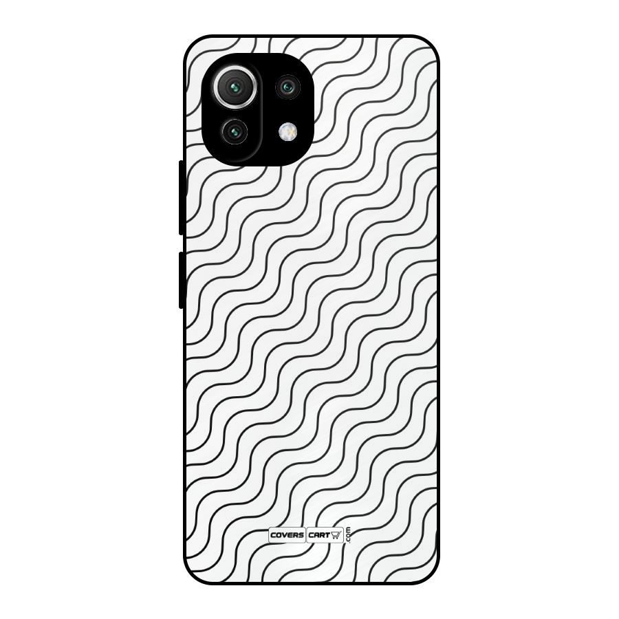 Wavy Pattern Metal Back Case for Mi 11 Lite NE 5G
