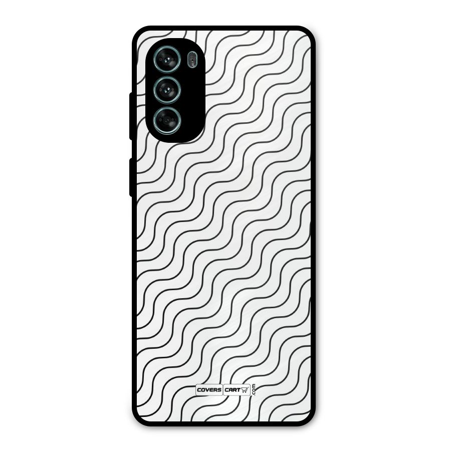 Wavy Pattern Metal Back Case for Moto G62