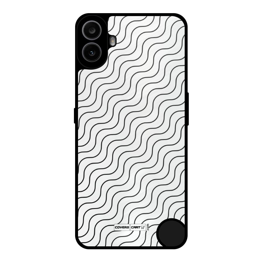 Wavy Pattern Metal Back Case for Nothing CMF Phone 1