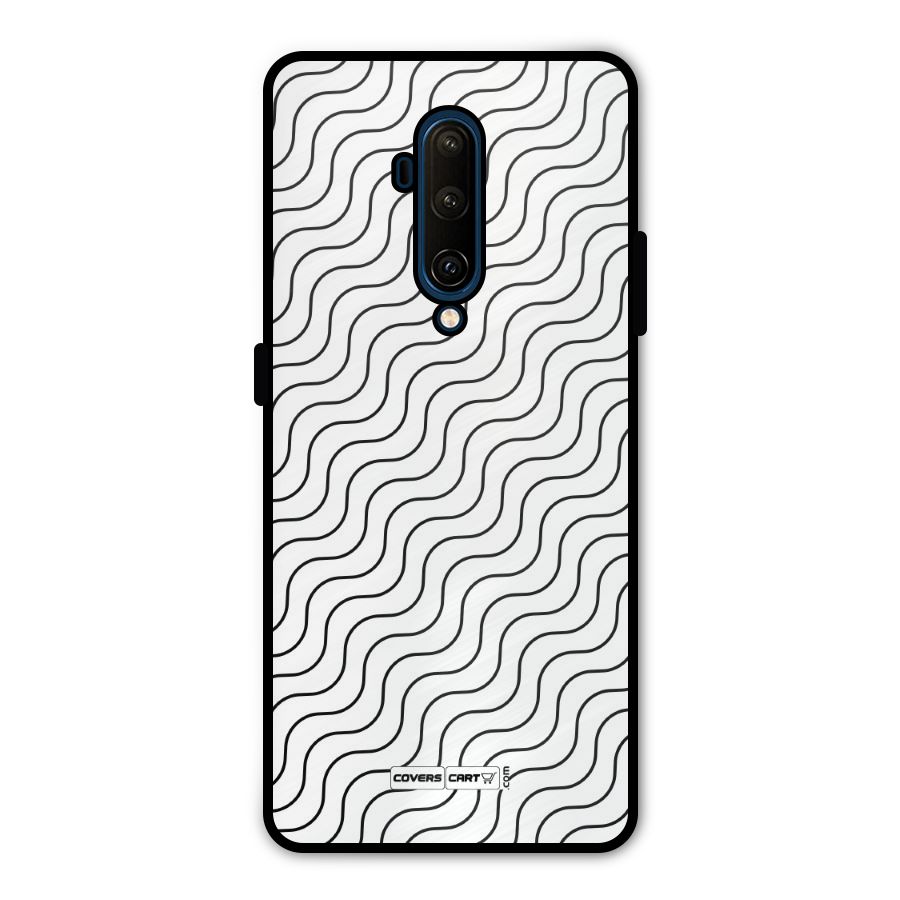 Wavy Pattern Metal Back Case for OnePlus 7T Pro