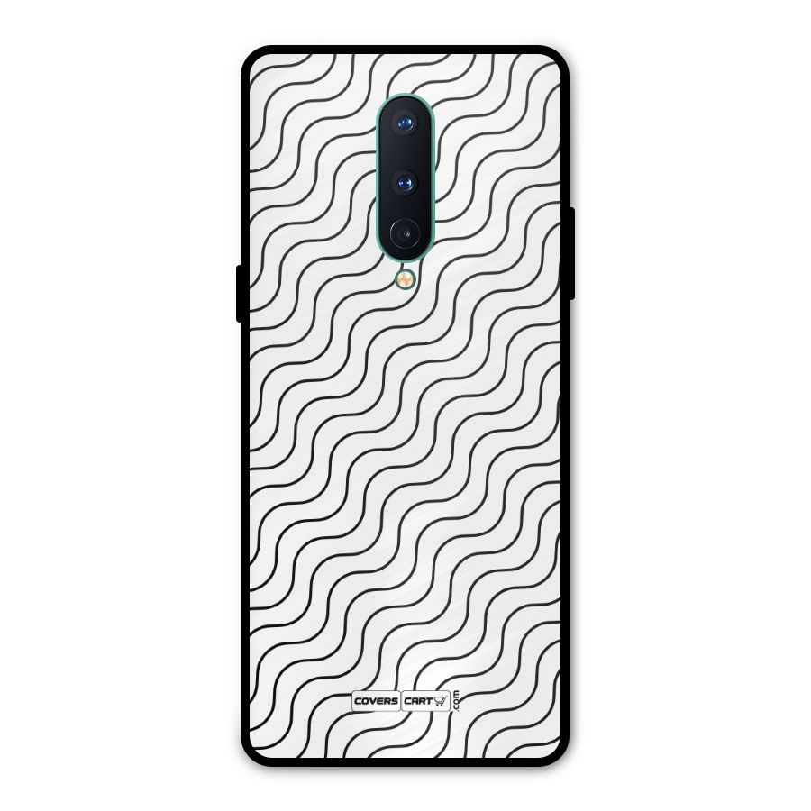 Wavy Pattern Metal Back Case for OnePlus 8