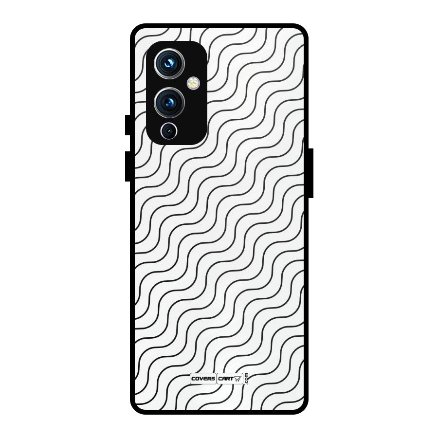 Wavy Pattern Metal Back Case for OnePlus 9