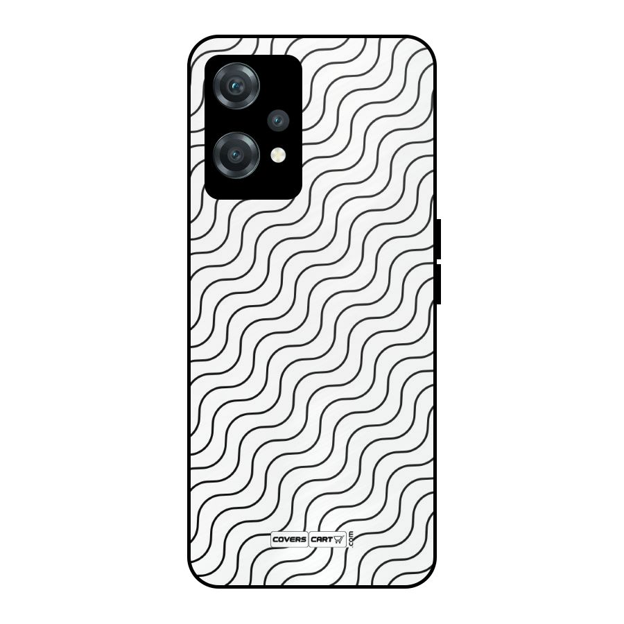 Wavy Pattern Metal Back Case for OnePlus Nord CE 2 Lite 5G