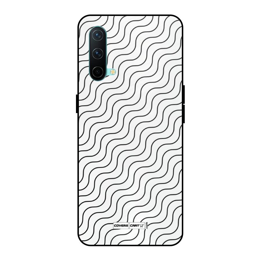 Wavy Pattern Metal Back Case for OnePlus Nord CE 5G