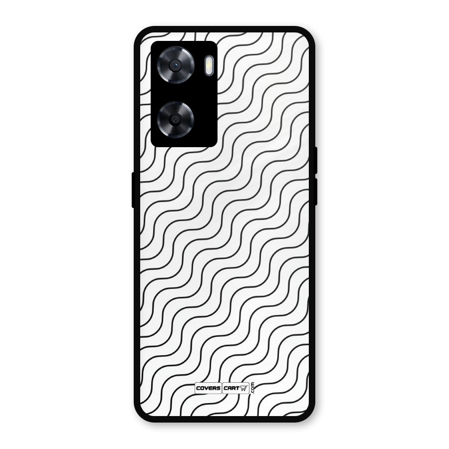 Wavy Pattern Metal Back Case for OnePlus Nord N20 SE