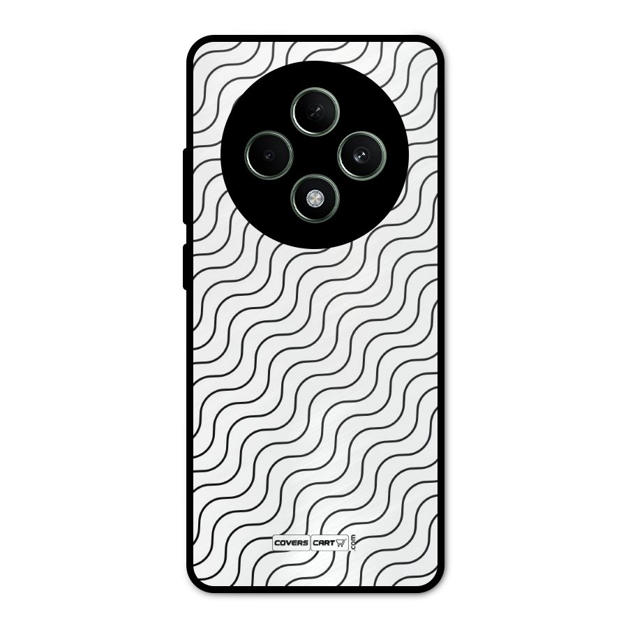 Wavy Pattern Metal Back Case for Oppo F27