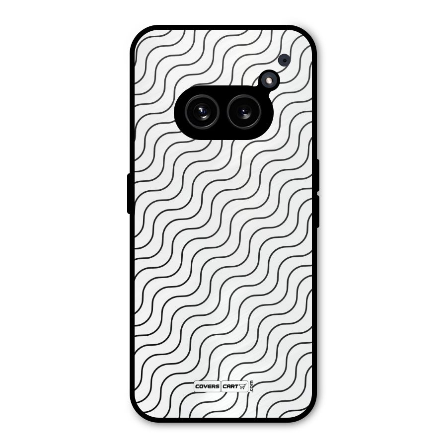Wavy Pattern Metal Back Case for Nothing Phone 2a