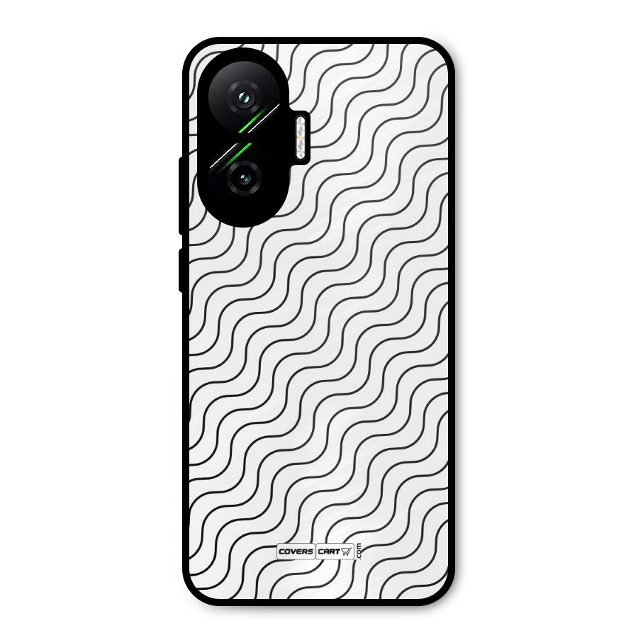 Wavy Pattern Metal Back Case for Poco F7