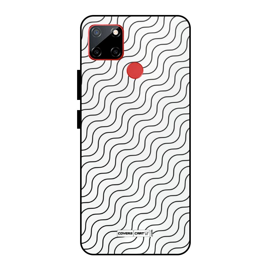 Wavy Pattern Metal Back Case for Realme C12