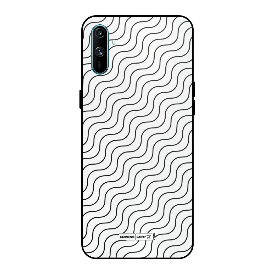 Wavy Pattern Metal Back Case for Realme C3