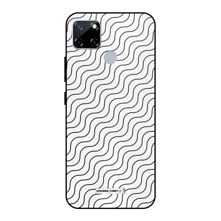 Wavy Pattern Metal Back Case for Realme Narzo 20
