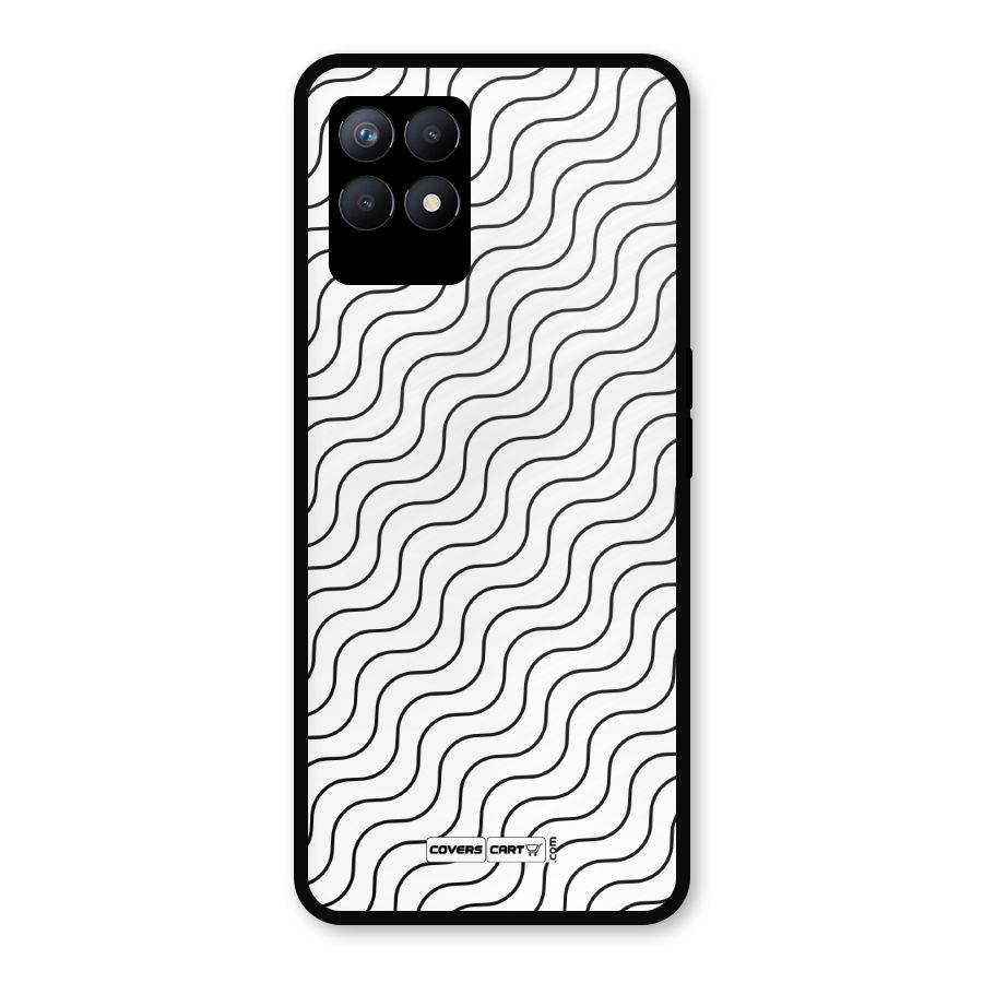 Wavy Pattern Metal Back Case for Realme Narzo 50