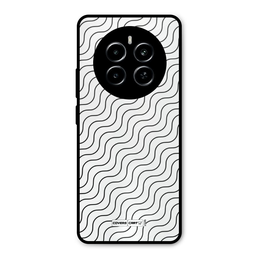 Wavy Pattern Metal Back Case for Realme P1