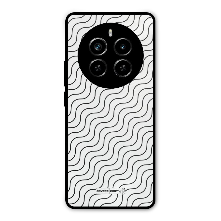 Wavy Pattern Metal Back Case for Realme P1 Pro