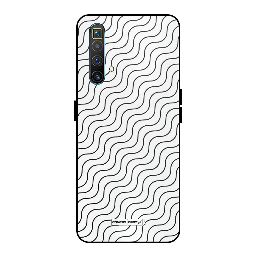 Wavy Pattern Metal Back Case for Realme X3