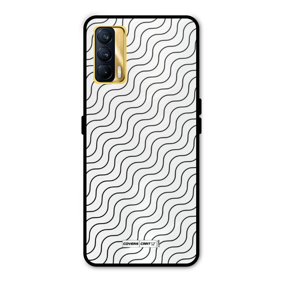 Wavy Pattern Metal Back Case for Realme X7