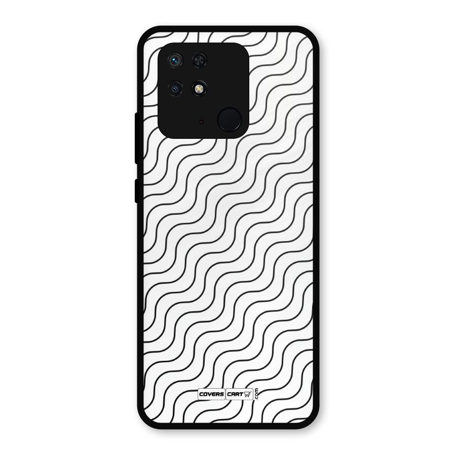 Wavy Pattern Metal Back Case for Redmi 10 Power