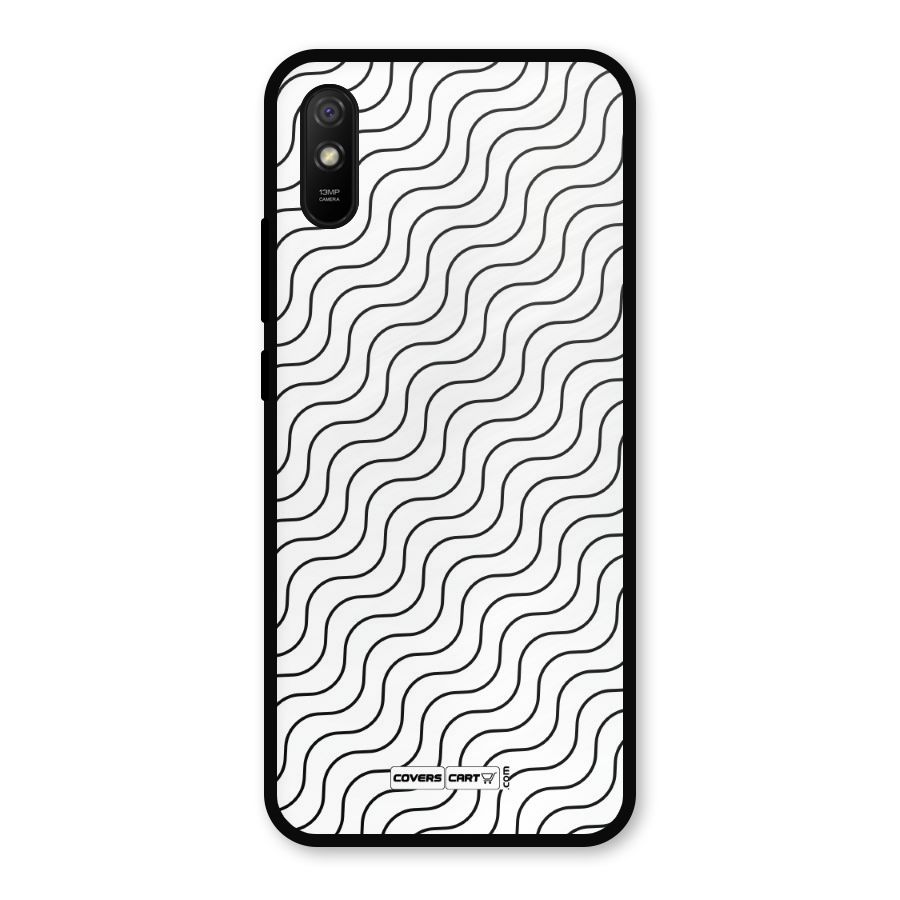 Wavy Pattern Metal Back Case for Redmi 9i