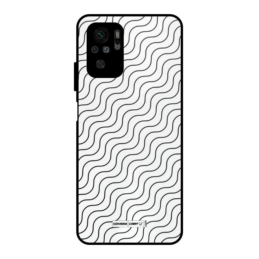 Wavy Pattern Metal Back Case for Redmi Note 11 SE