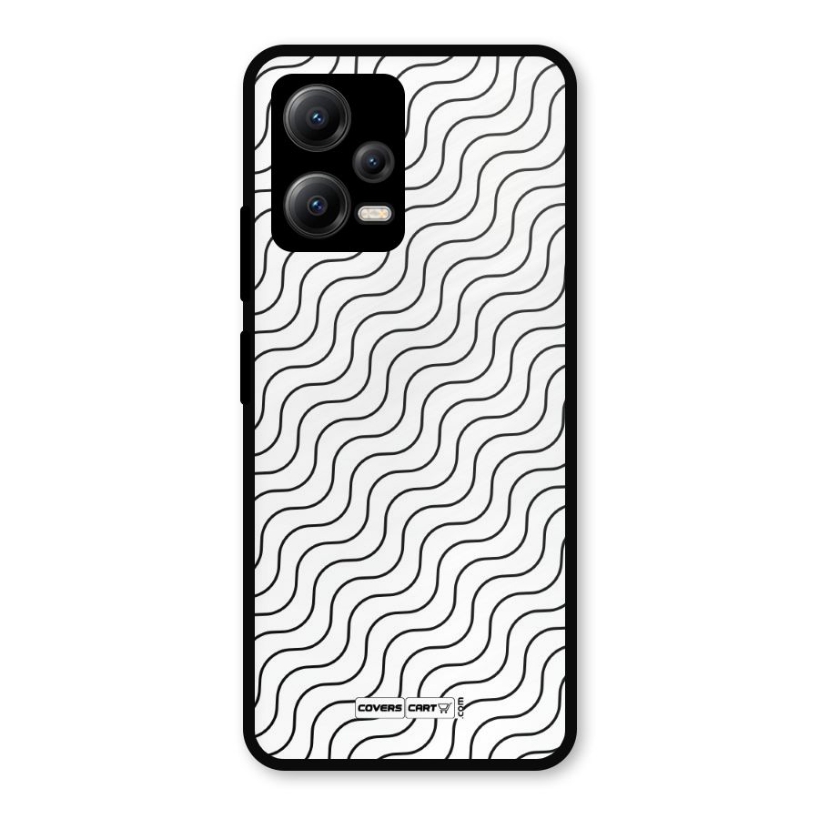 Wavy Pattern Metal Back Case for Redmi Note 12 5G