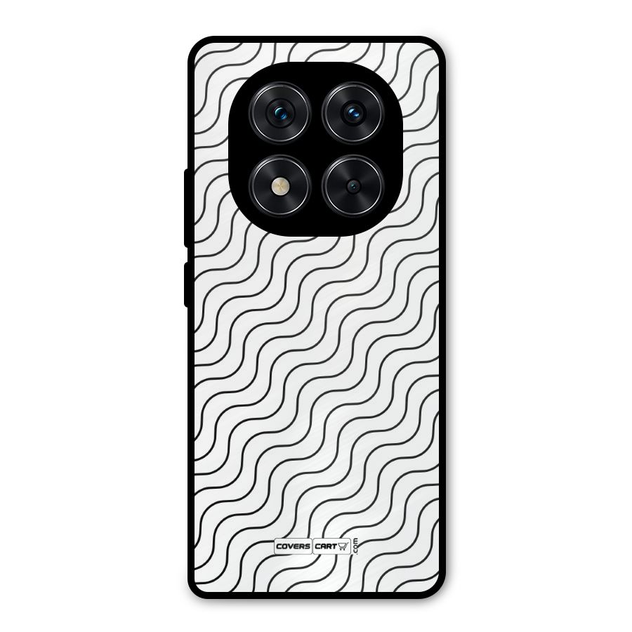 Wavy Pattern Metal Back Case for Redmi Note 14 Pro 5G