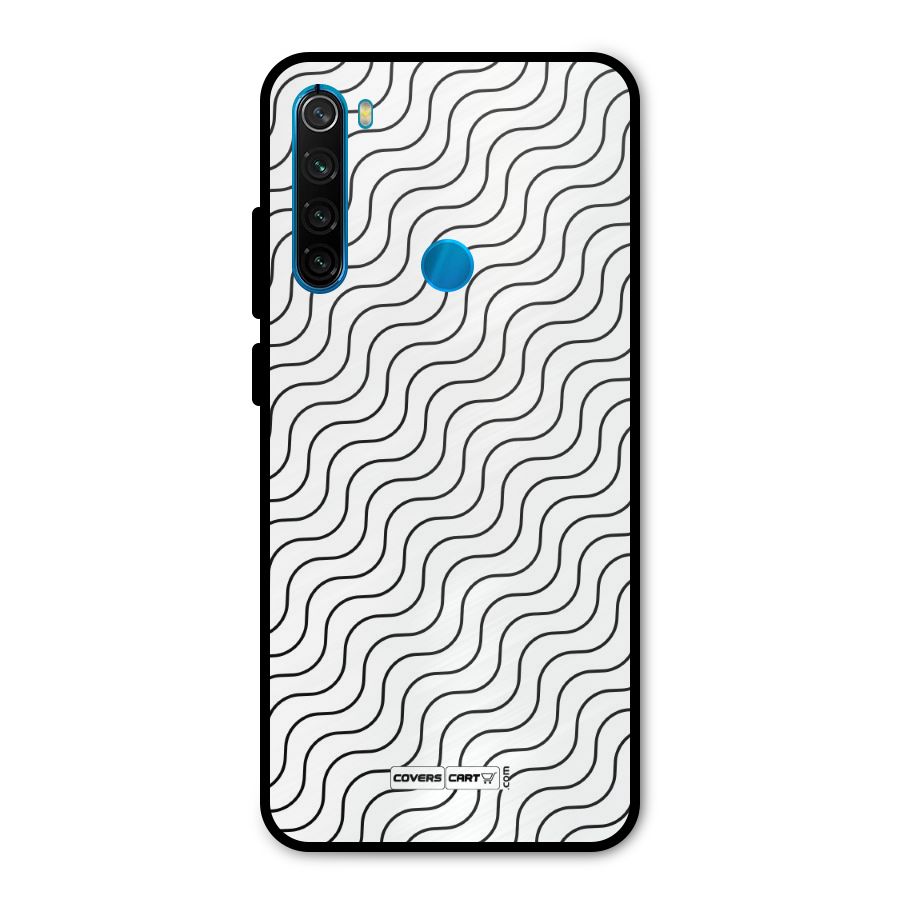 Wavy Pattern Metal Back Case for Redmi Note 8